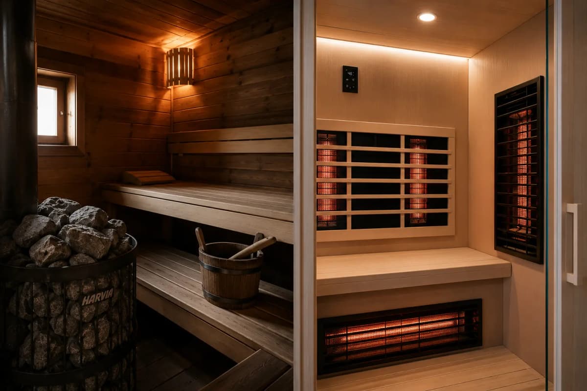 Infrarotsauna vs. Finnische Sauna — was ist besser?